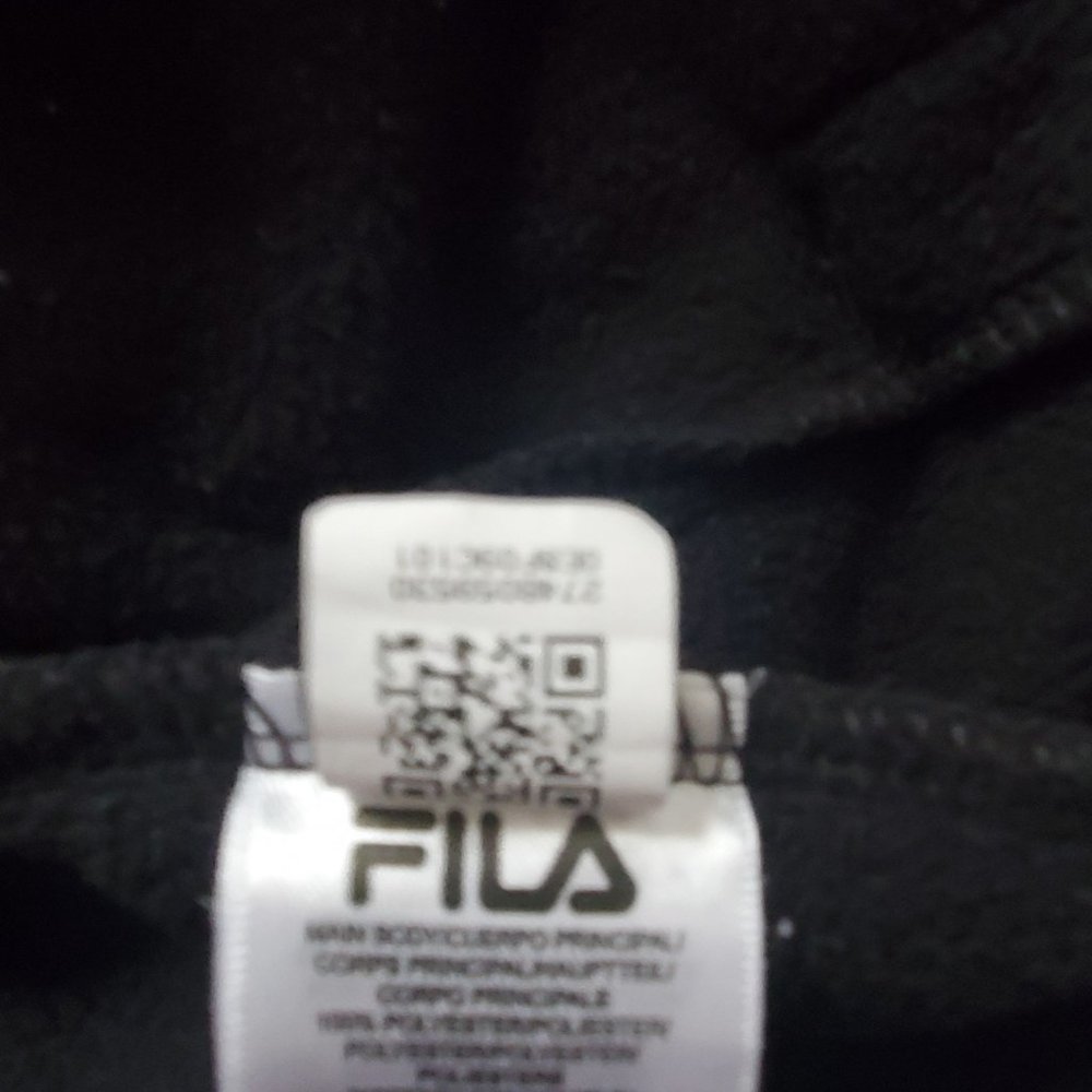 FILA Women's Black Color Block‎ Quarter Zip Fleece Pullover Sweatshirt Sz Medium - Picture 14 of 15